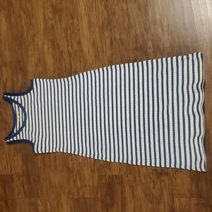 Madewell Stripe Ribbed Midi Tank Dress medium